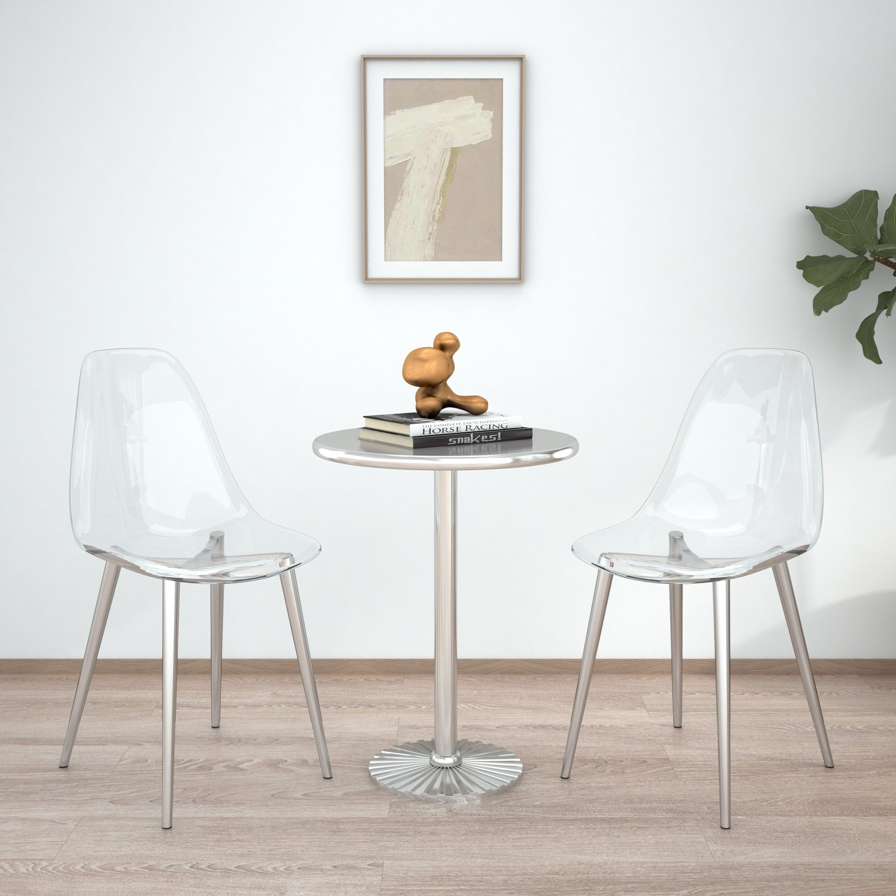 🫧✨ Crystal Muse™ Clear Nordic Chair