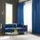Thumbnail: Hansure Blan velvet curtain drapery blue