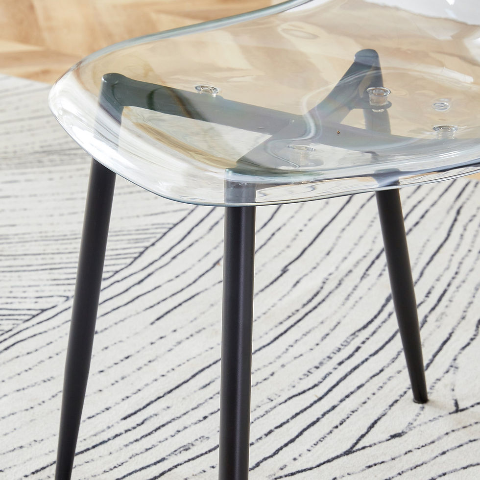Thumbnail: 🫧✨ Crystal Muse™ Clear Nordic Chair