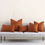 Thumbnail: Hansure Wildly Rust cotton pillow cover with metallic