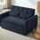 Thumbnail: 52.8" Loveseat Sofa Pull-Out Sofa Bed Tufted Sleeper Sofa