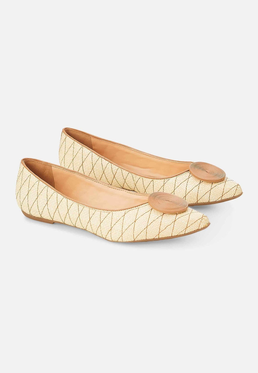 Thumbnail: Raffia Ballet Flats