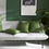 Thumbnail: Hansure Wildly Moss cotton pillow cover with metallic