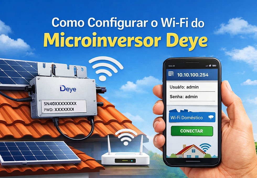 Como Configurar o Wi-Fi do Microinversor Deye