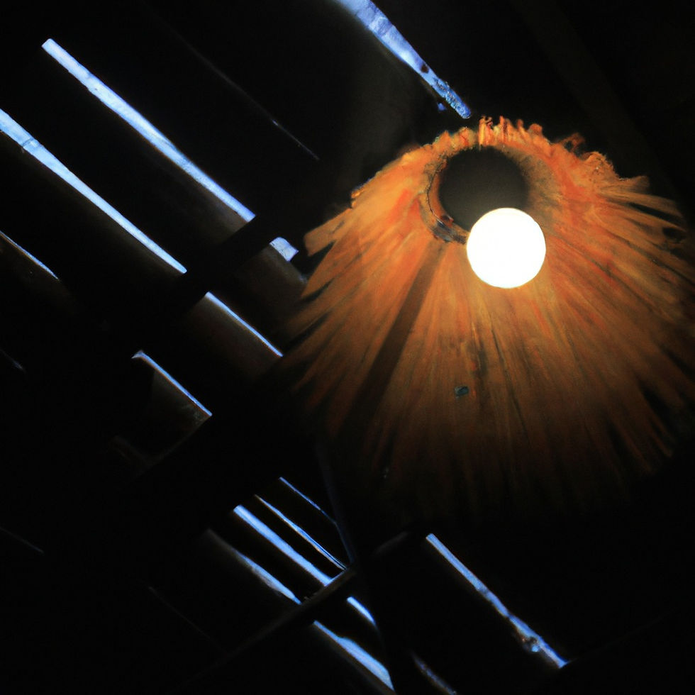 A chicken coop light