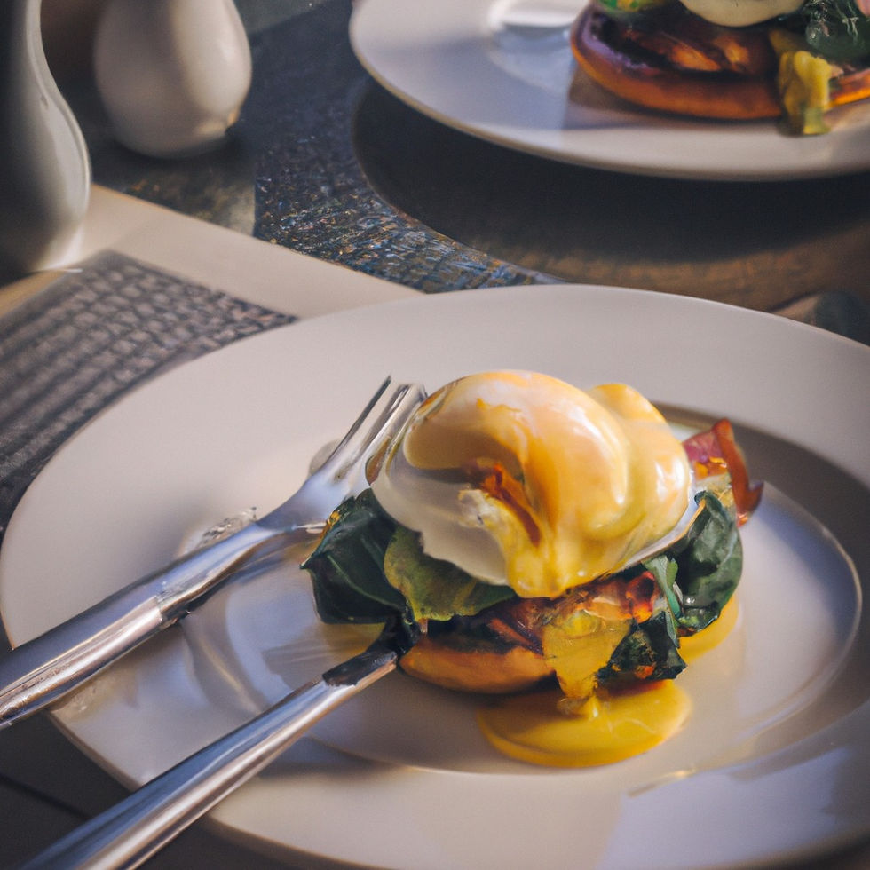Duck egg Florentine Benedict