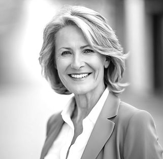 This is a headshot of a lovely middle-ag