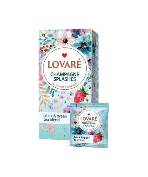 LOVARE „Splashes“ Aromatisierte Teemischung mit Erdbeergeschmack