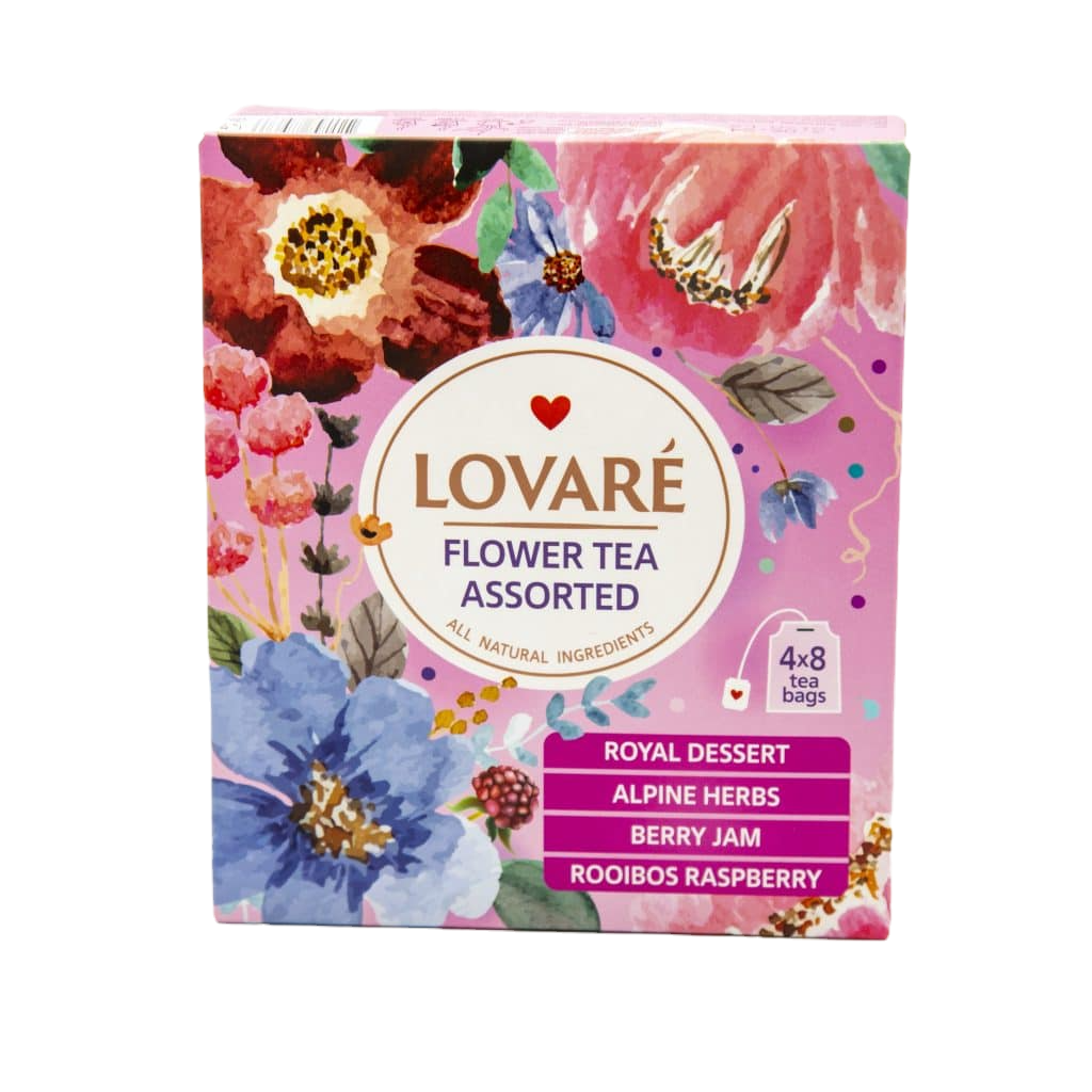 LOVARE Assorted «Flower Tea» Set mit 4 Sorten Blütentee