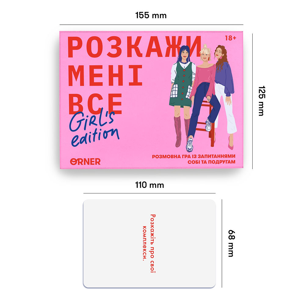 Прев'ю: Гра для подруг «Розкажи мені все! Girl's edition»