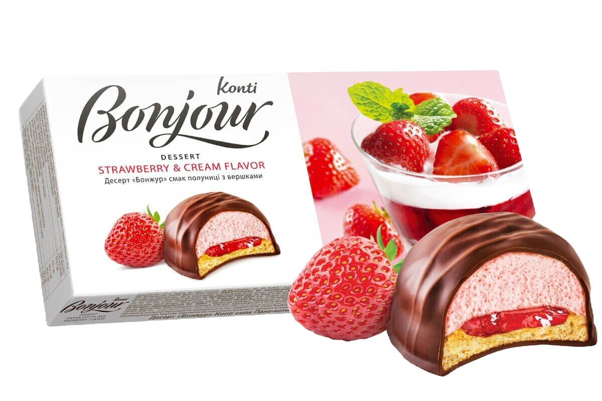 Bonjour суфле полуничне