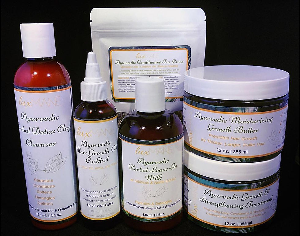 Lux Mane, black-owned Ayurvedic Growth Line
