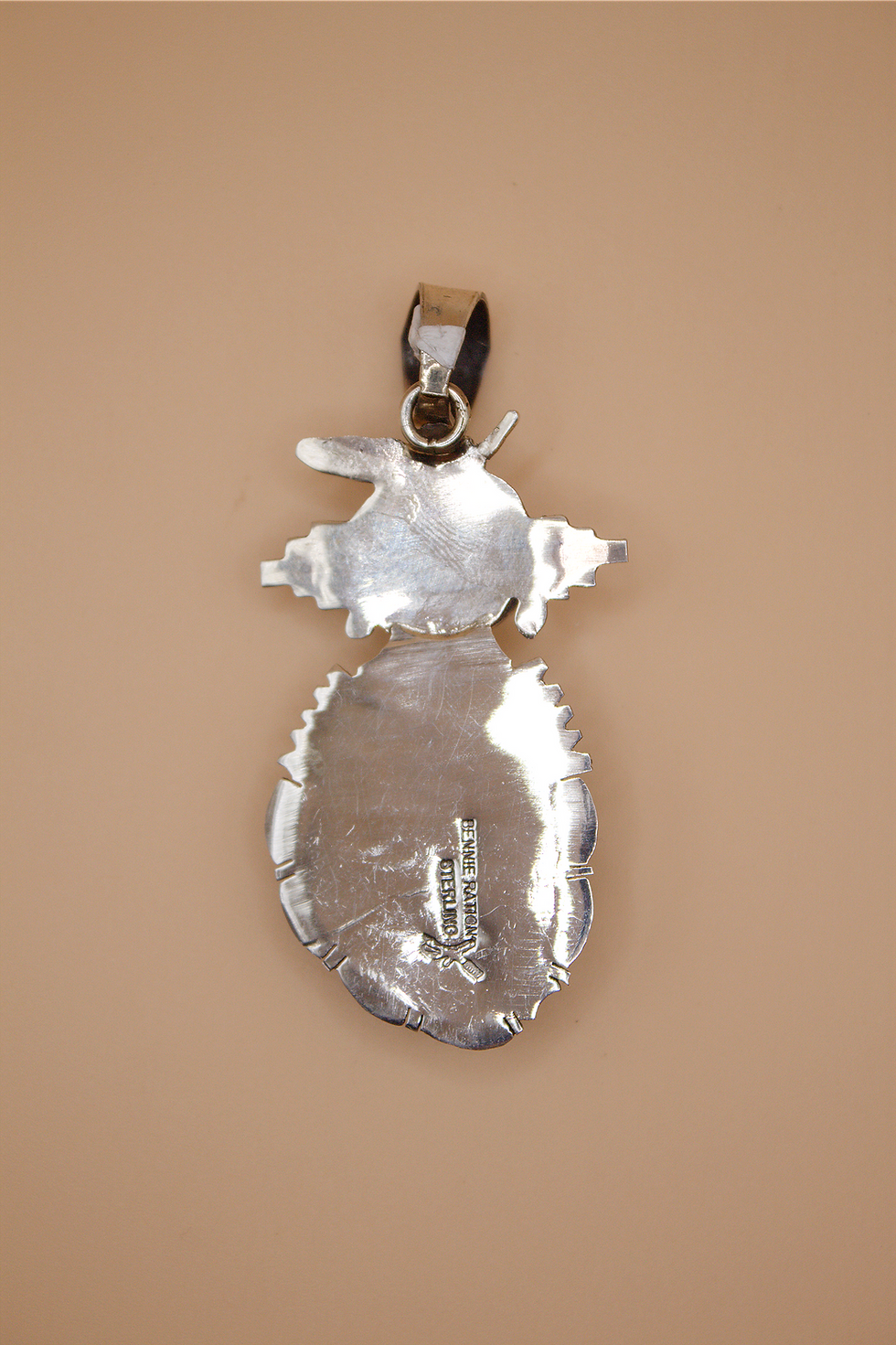 Thumbnail: Sterling Silver and Turquoise Kachina Pendant