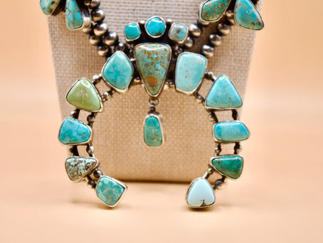 Turquoise naja necklace