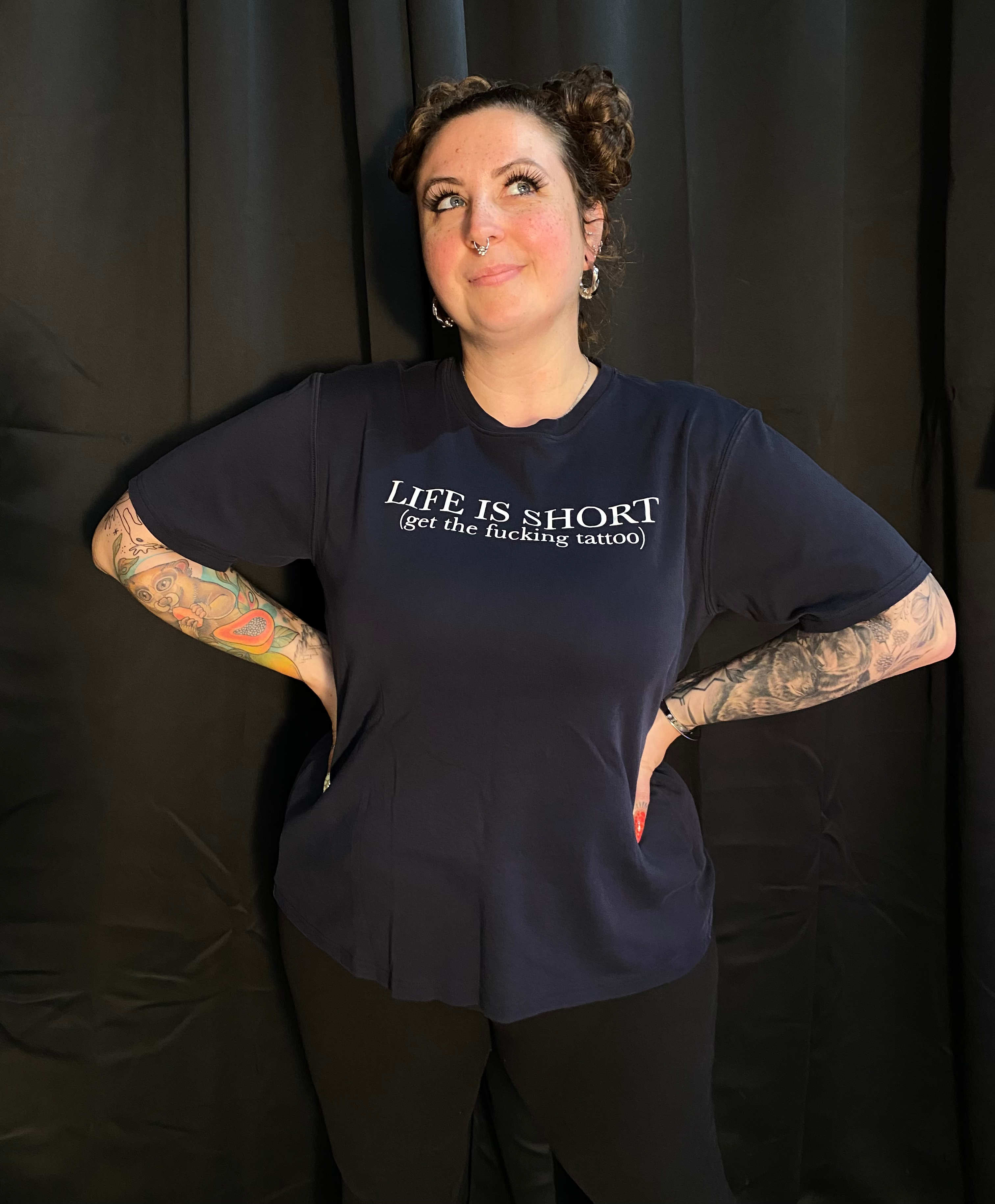 Navy Blue Large T-Shirt