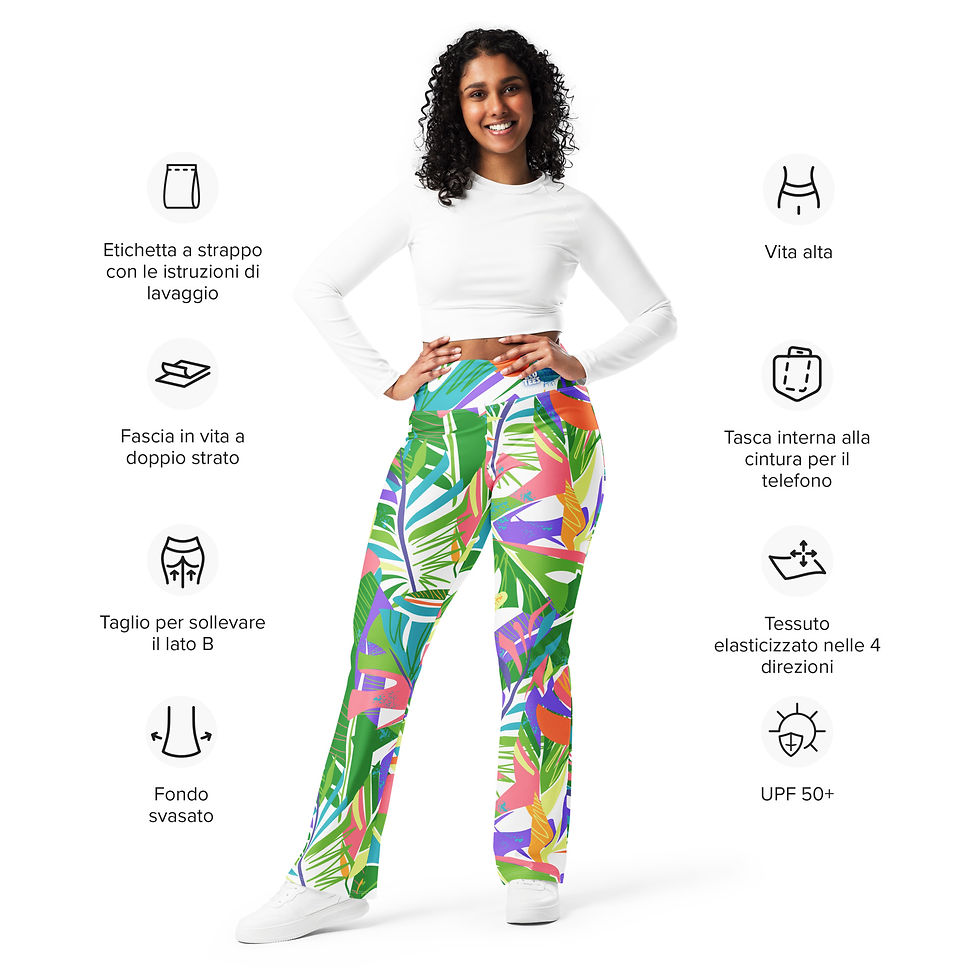 Thumbnail: Flare leggings - Tropicál
