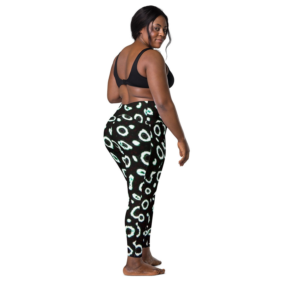 Thumbnail: Crossover leggings with pockets - Eagle Ray