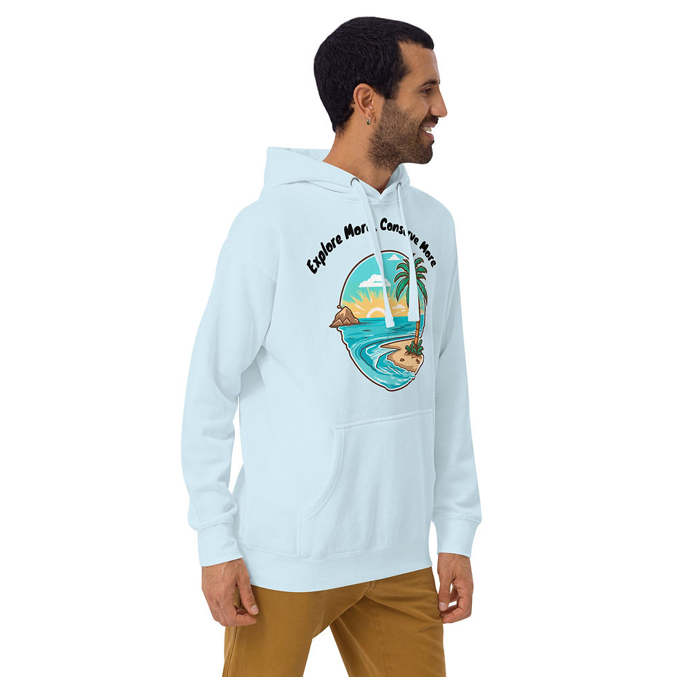 Thumbnail: Explore more, Conserve More Unisex Hoodie