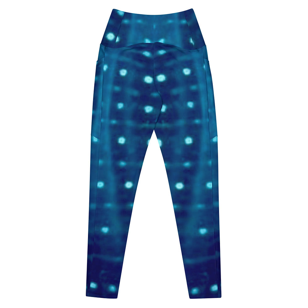 Thumbnail: Crossover leggings with pockets - Whale Shark I