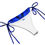 Thumbnail: Recycled string bikini - Feathers Blue