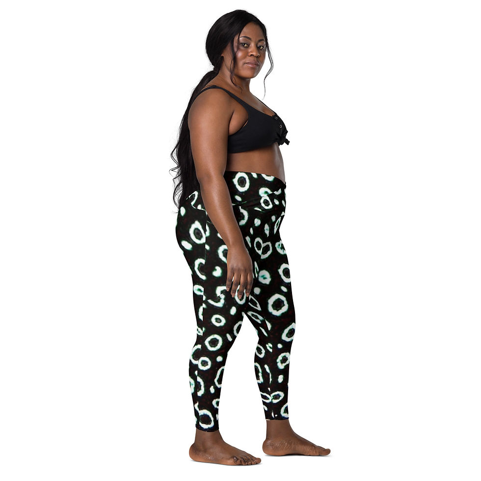 Thumbnail: Crossover leggings with pockets - Eagle Ray