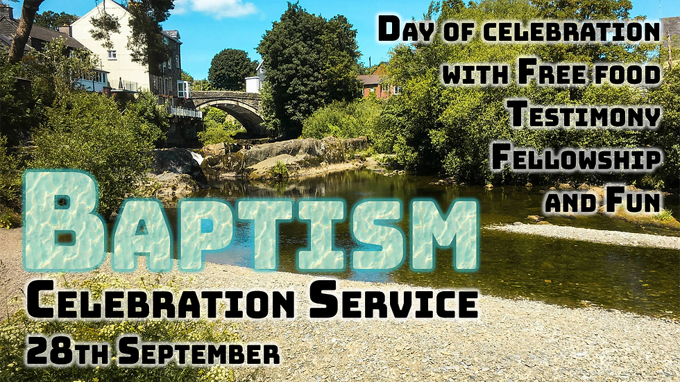 Baptism Celebration Service (All Day)
