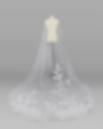 Ivory Floral Embroidered Veil by Rosa Clara