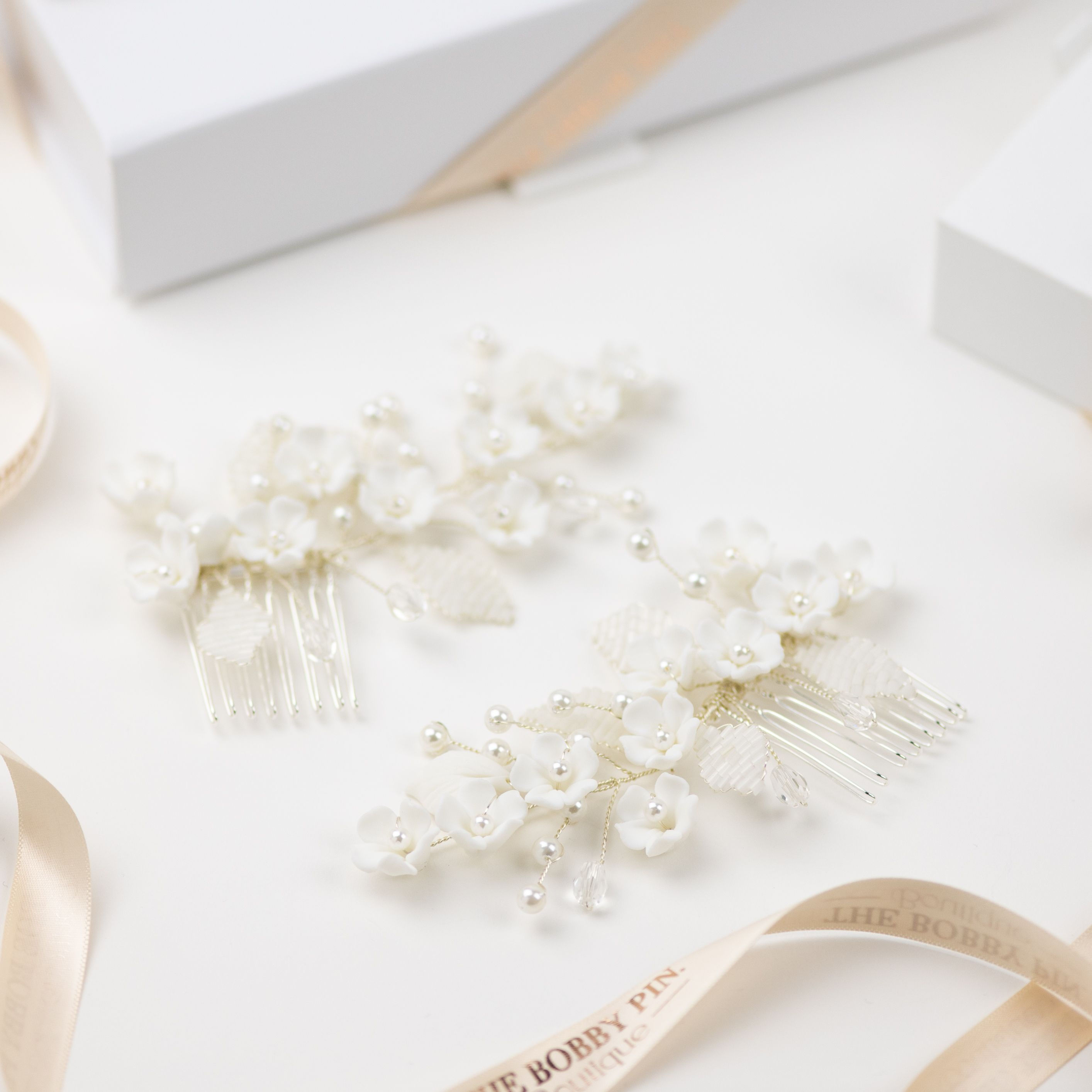 Floral Bridal Hair Combs