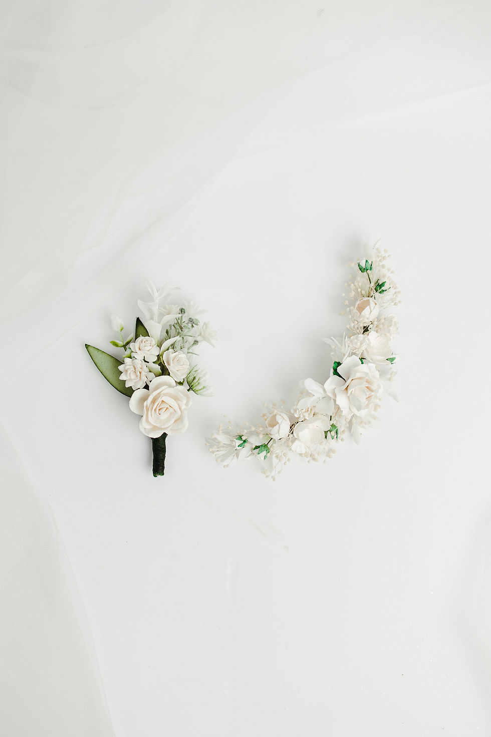Miniaturbild: Hochzeit Haarschmuck mit Blumen und Schleierkraut. Brauthaaurschmuck. Oktoberfe