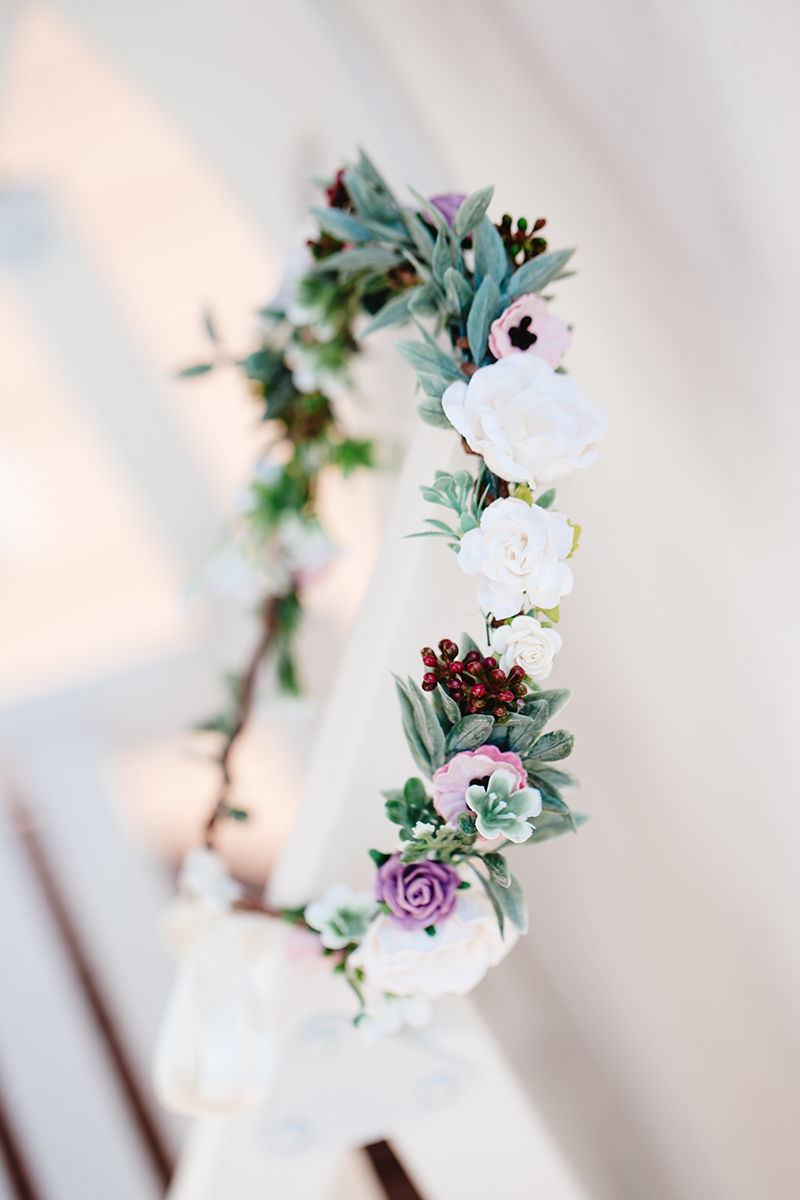 Miniaturbild: Blumenkranz Braut Hochzeit Haarkranz Blumen Haarschmuck Brautjungfern Oktoberfest Kranz Kopfschmuck Haarband Eukalyptus