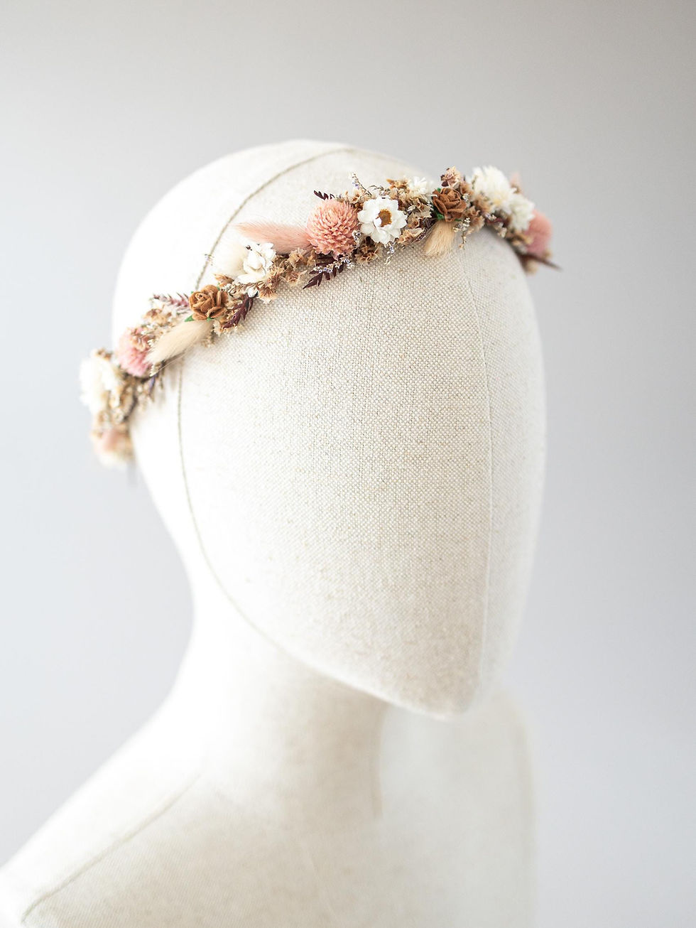 Miniaturbild: Hochzeitsblumenkranz für Braut, Brautjungfer oder Hochzeitsgast, geeignet für Abschlussball, Festival, Elopement