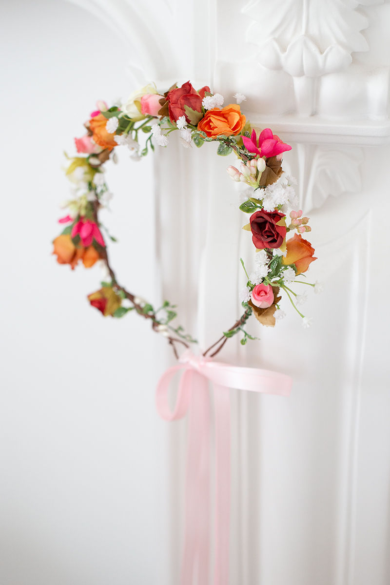 Miniaturbild: Blumenkranz Braut Hochzeit Haarkranz Blumen Haarschmuck Brautjungfern Oktoberfest Kranz Kopfschmuck Haarband burgund rot