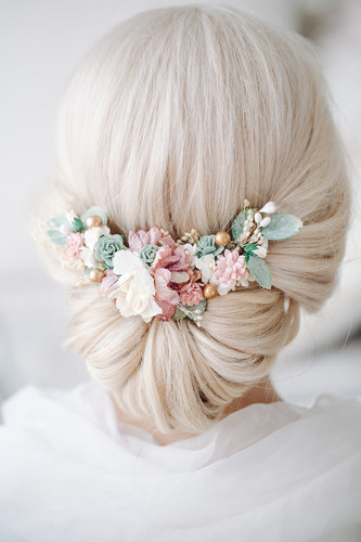 Oktoberfest Haarschmuck 16 Stück - Perlen Clips Mit Blumen Design