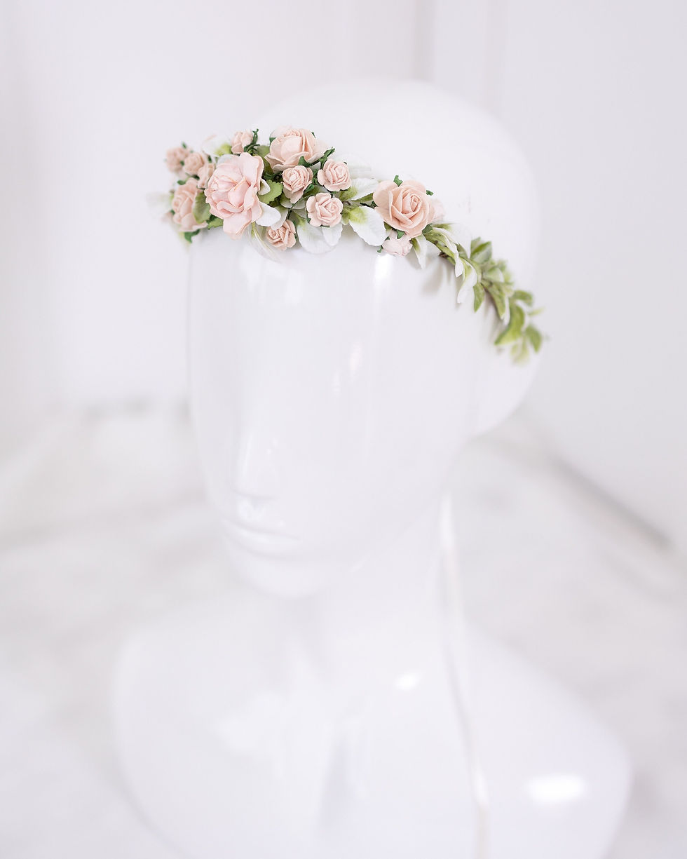 Miniaturbild: Braut Blumenkranz Boho Hochzeit Blumen Haarschmuck Kranz Haarkranz Hochzeit Okt