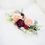 Miniaturbild: Haarschmuck Haarkamm Braut Schmuck Haar Blumen Blüten Hochzeit Oktoberfest Eukalyptus Seidenblumen rot nude apricot marsala