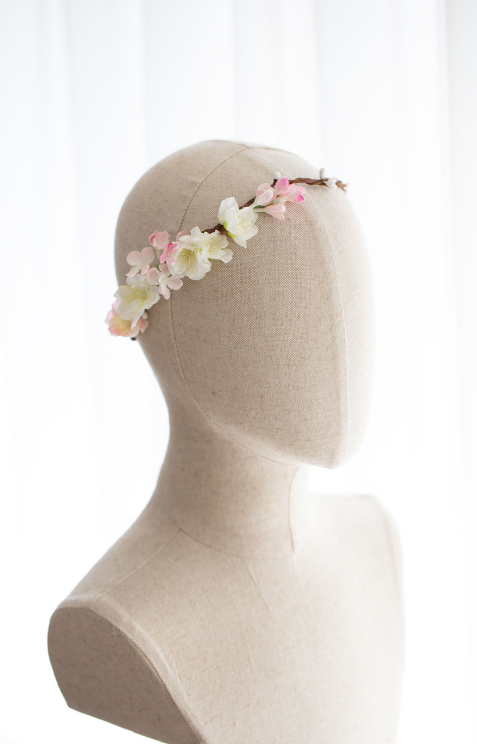Braut Haarschmuck Blumenkranz Haarkranz Haarband Dirndl Hochzeit Oktoberfest Kranz Kopfschmuck Babybauch Fotoshooting weiß