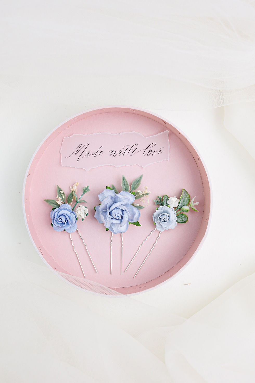 Miniaturbild: Braut Blumen Haarnadel mit Rosen und Eukalyptus. Hochzeit Brauthaarschmuck, Haa