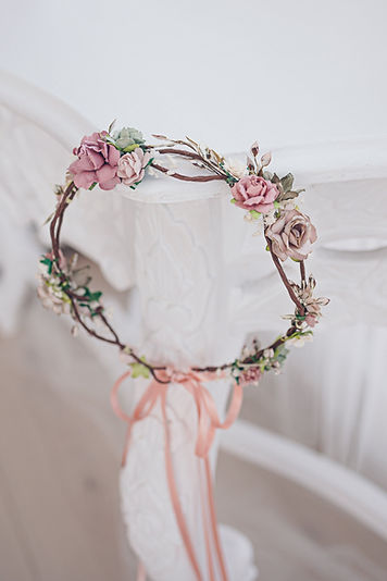 NET TOYS Blumen-Kranz Haarschmuck Rot – Boho-Style, Für Damen, Perfekt Für 70er-Party, Karneval & Festival
