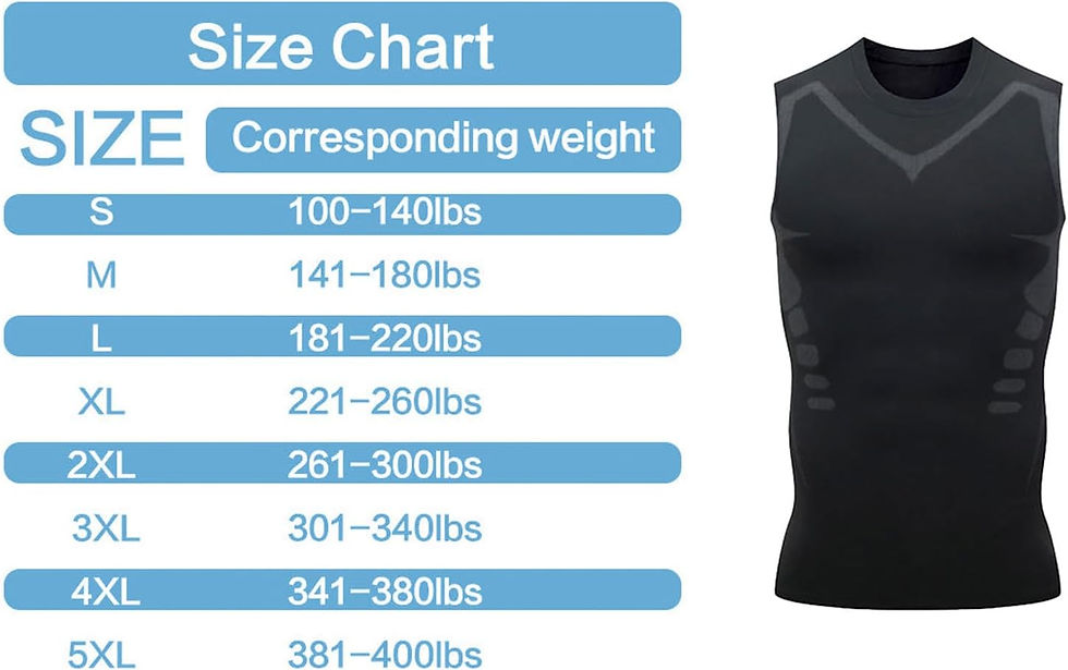 Thumbnail: Summer Men Shapewear Ionic Shaping Vest Sleeveless Shirt Tight Compression Shirt