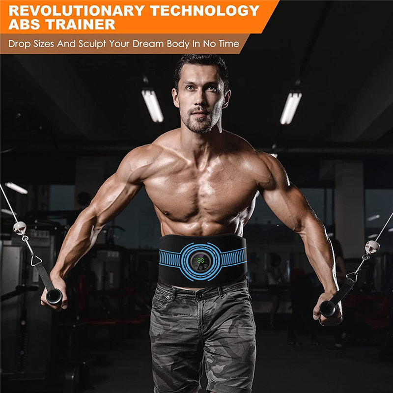 Thumbnail: Abdominal Toning Belt EMS Muscle Stimulator Toner Waist Body Slimming Shaping Wa