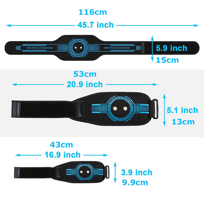 Thumbnail: Abdominal Toning Belt EMS Muscle Stimulator Toner Waist Body Slimming Shaping Wa