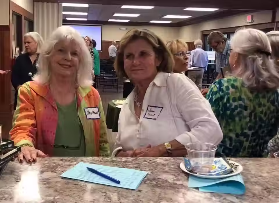 Two lovely women attended the annual meeting
