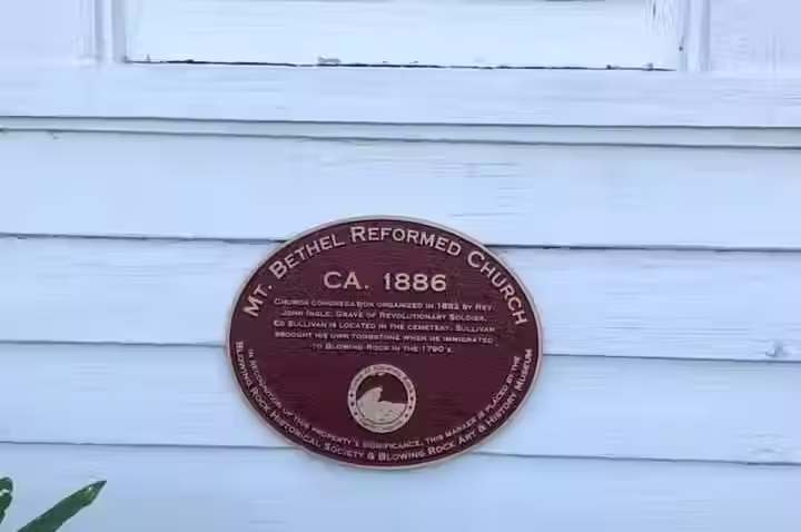 Mt Bethel Reformed Church in The Blowing Rock Historical Society