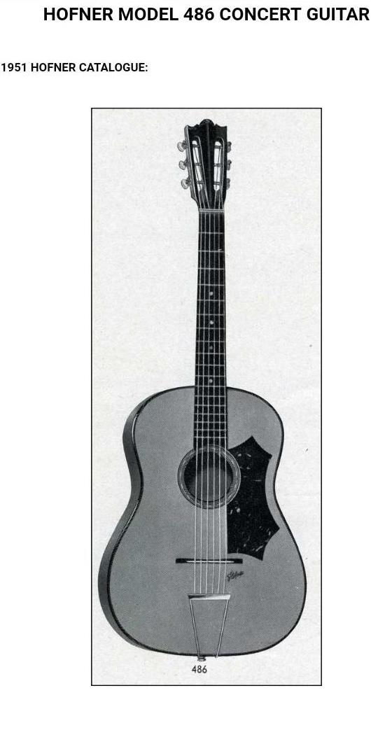 Miniatura: HOFNER 486 model febrero de 1954
