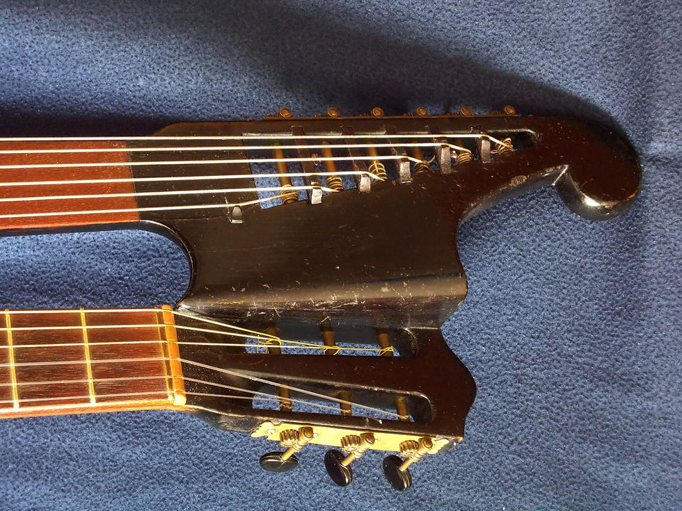 Miniature : "Goldklang" Schrammel "Contra-guitar" (1910-20)