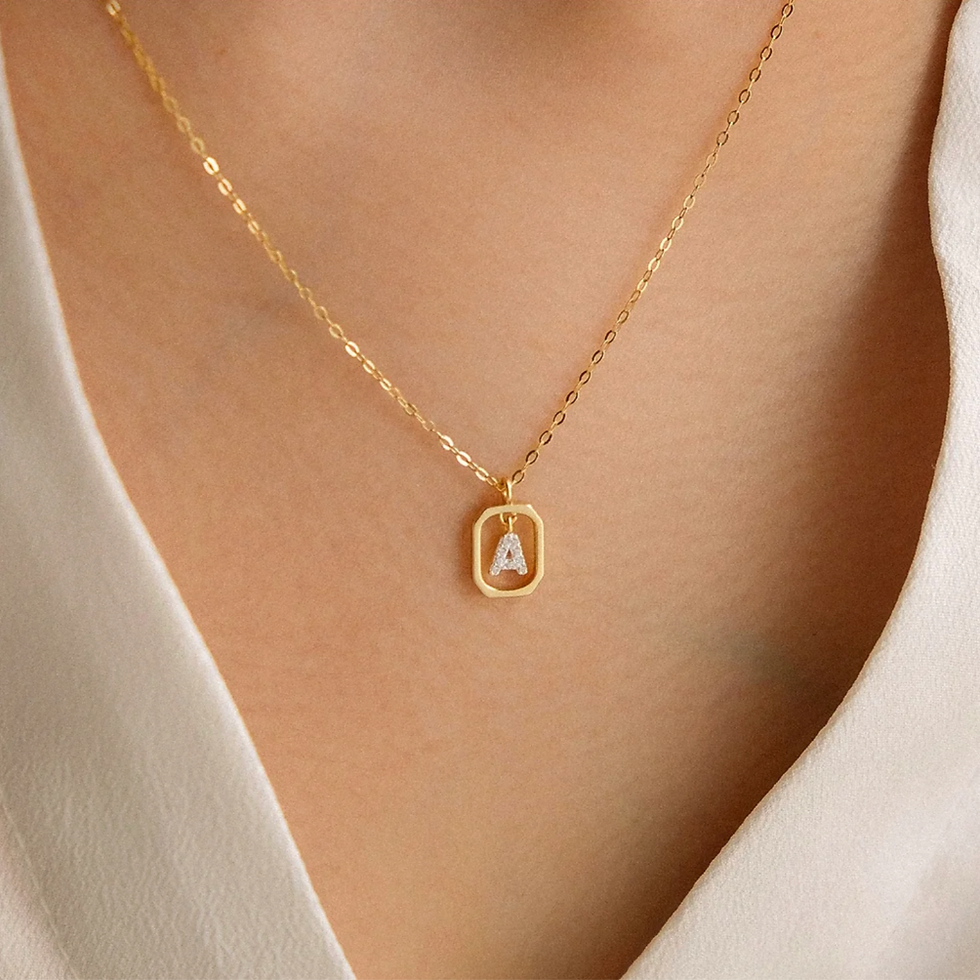Miniatyrbilde: Tiny Initial halskjede