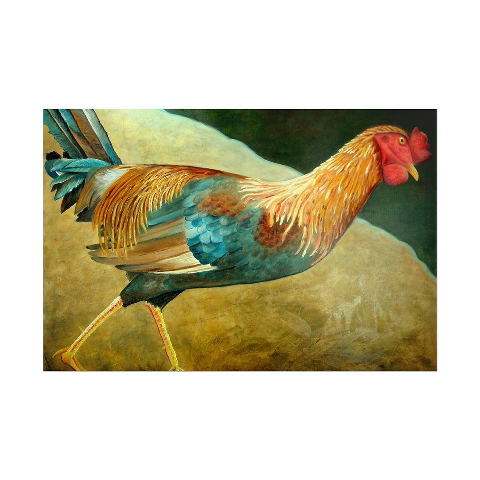 Thumbnail: Running Rooster - Rolled Poster