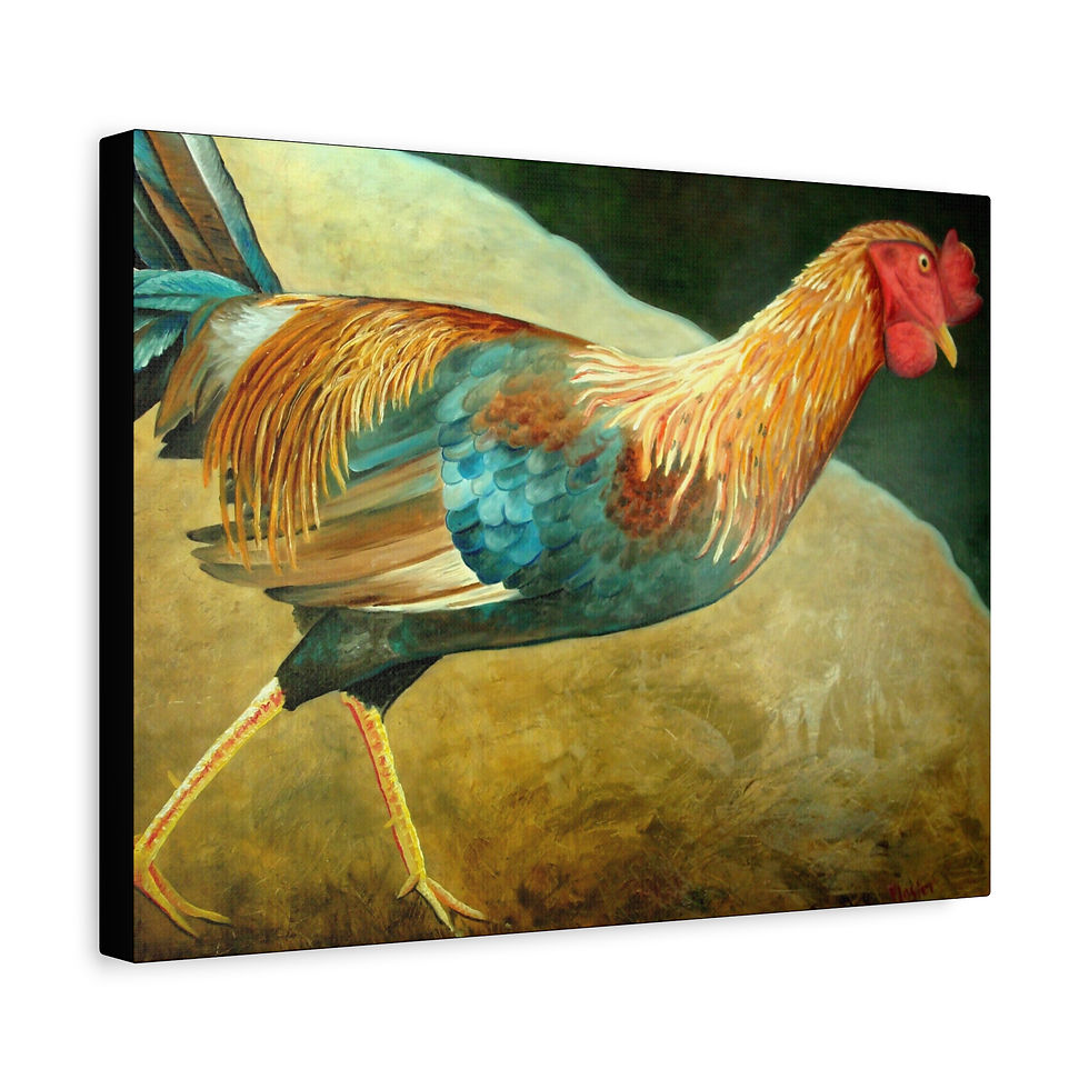 Thumbnail: Running Rooster - Canvas