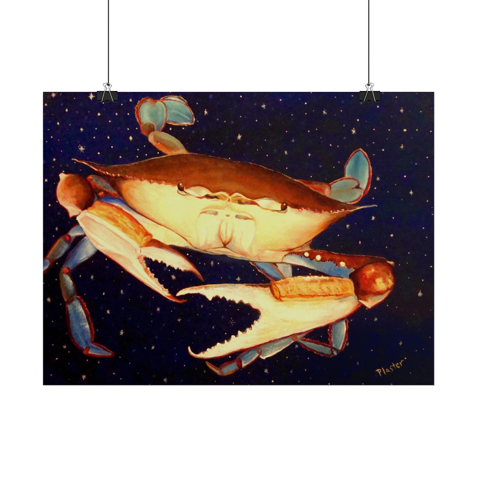 Thumbnail: Crab in Space - Rolled Poster