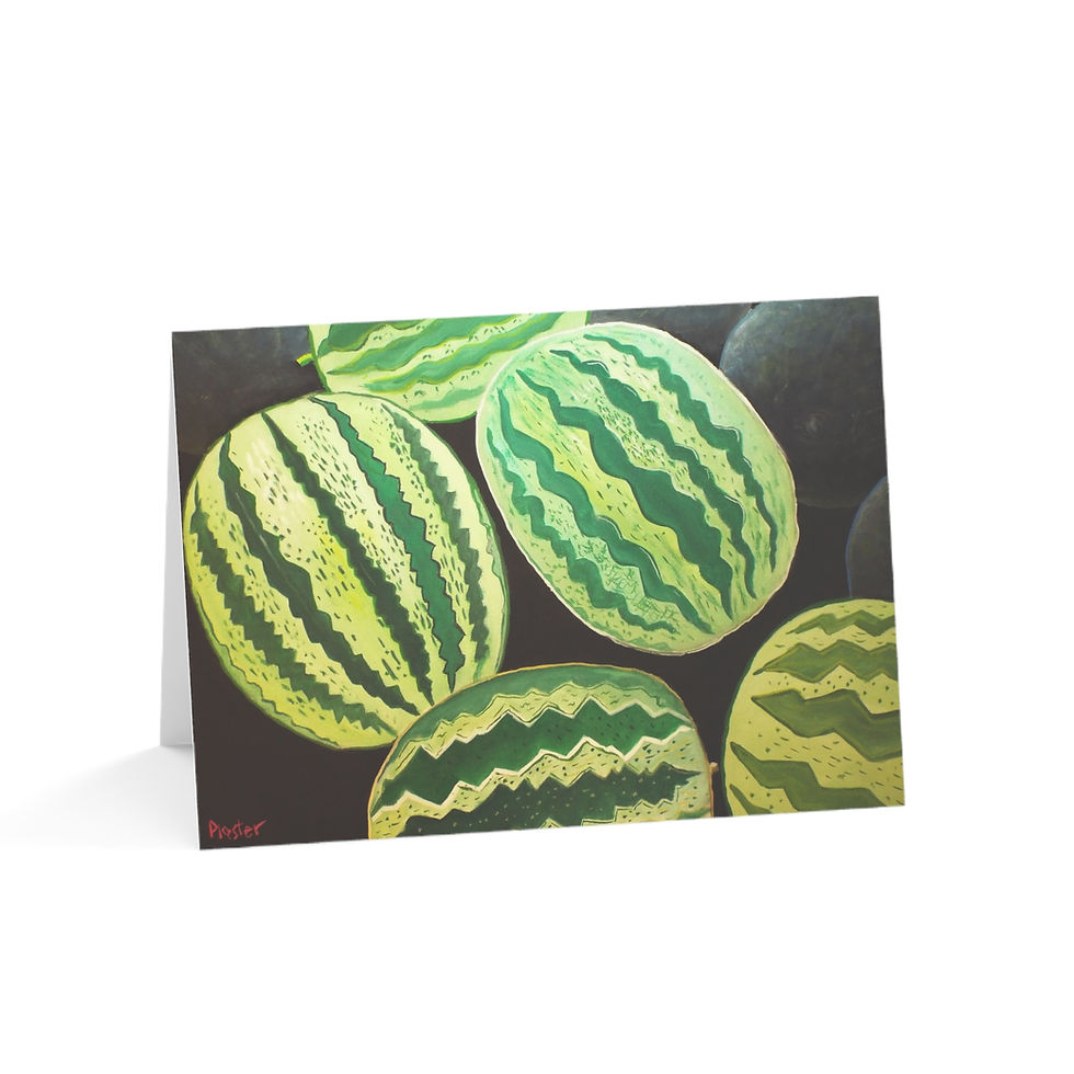 Thumbnail: Ten Watermelons - Greeting Card